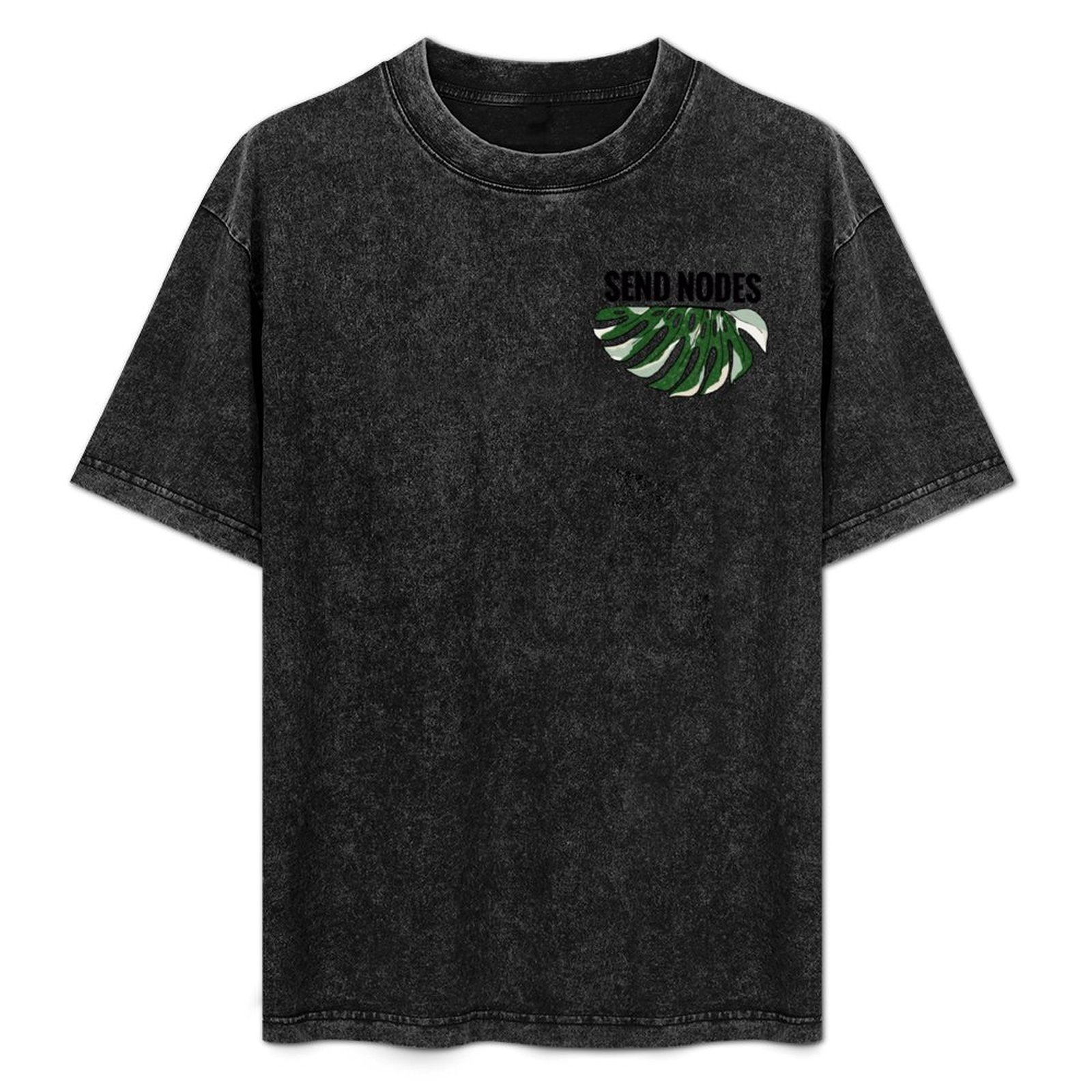 Variegated Monstera Node - Send Nodes - Variegated Monstera T-Shirt