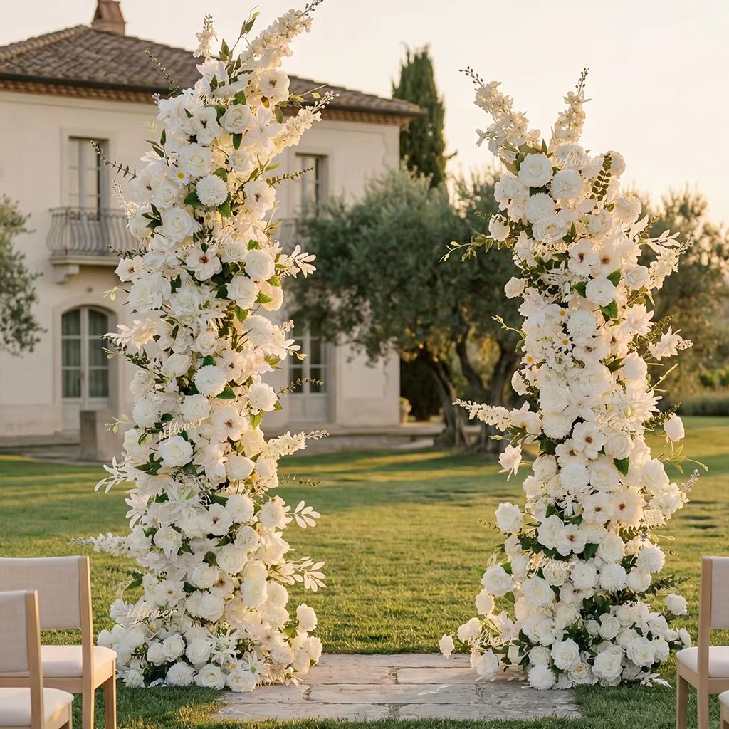 Orchid Phalaenopsis - Lawn Wedding Arch Flowers Luxury White