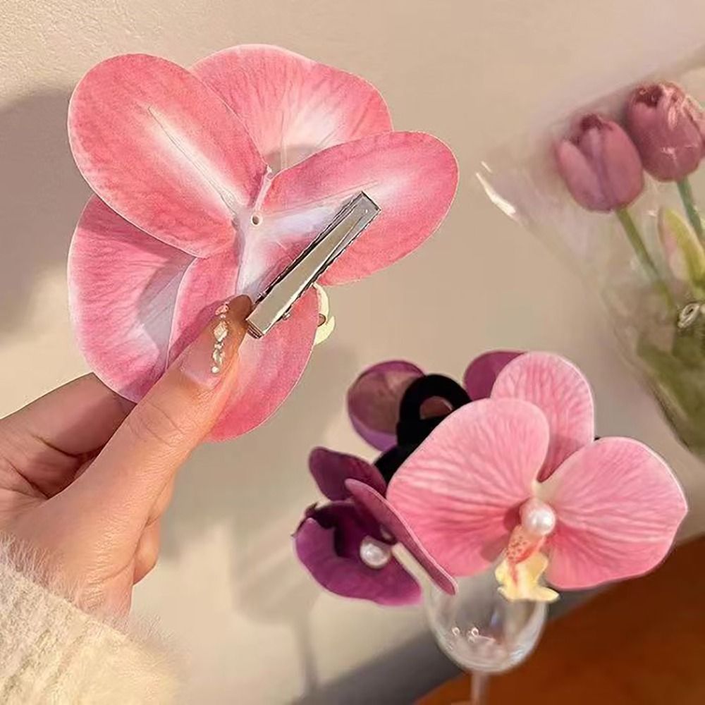 Orchid Phalaenopsis - 1Pcs Duckbill Clip Orchid Butterfly Hair