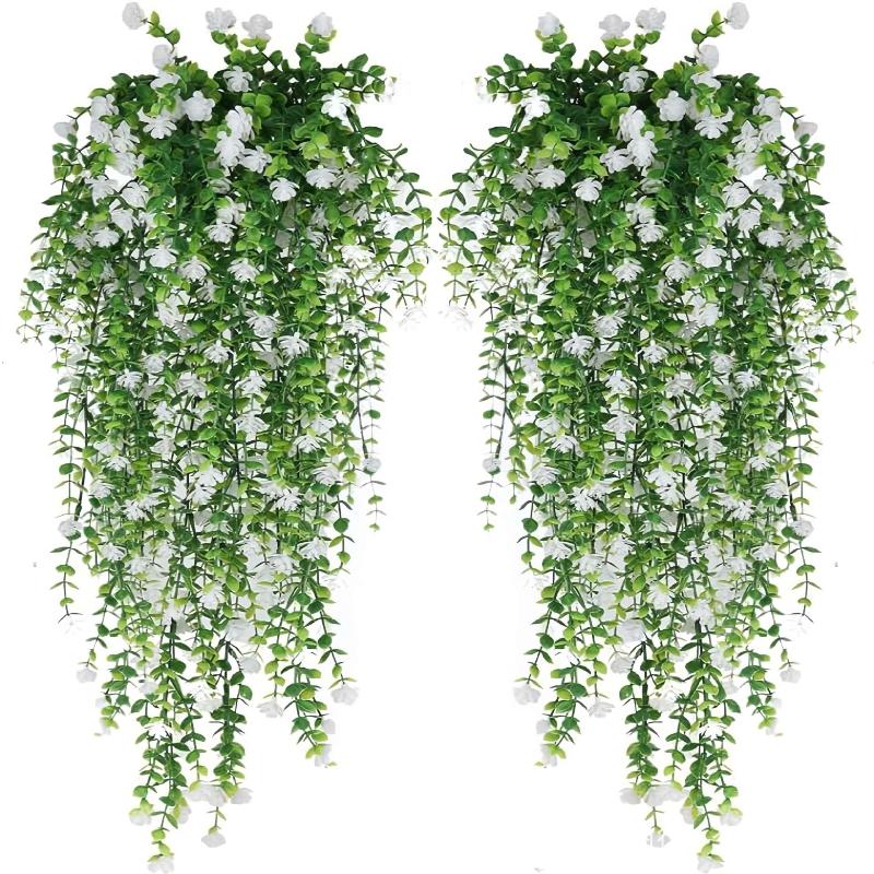 Orchid Phalaenopsis - Artificial Plant Hanging Flowers with Eucalyptus