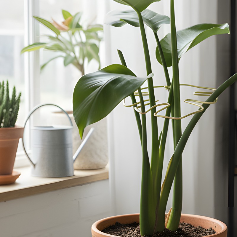 10/1pc Adjustable Metal Plant  - Variegated Monstera Node recension och pris