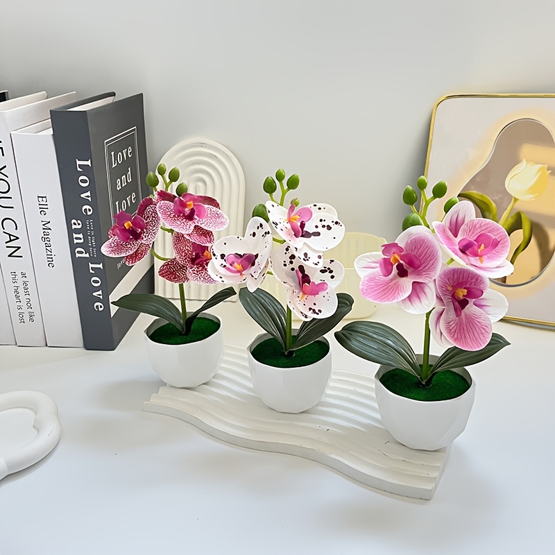 3pcs Artificial Phalaenopsis O - Orchid Phalaenopsis recension och pris